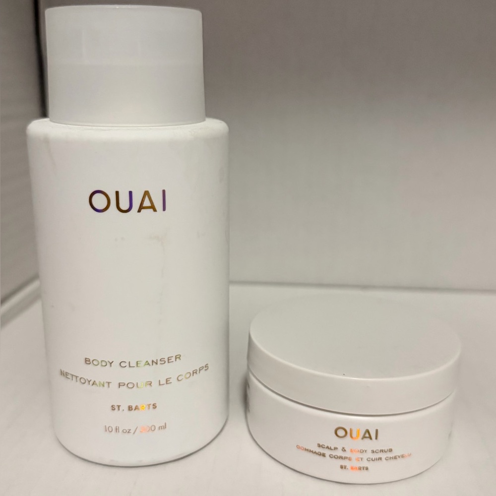 OUAI St. Barts Body Cleanser + Saclp & Body Scrub Set $79 Value
